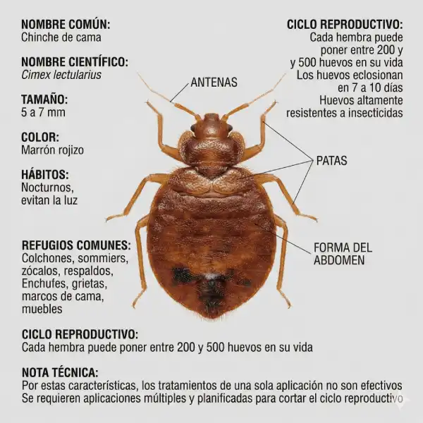 Chinche de cama (Cimex lectularius)
