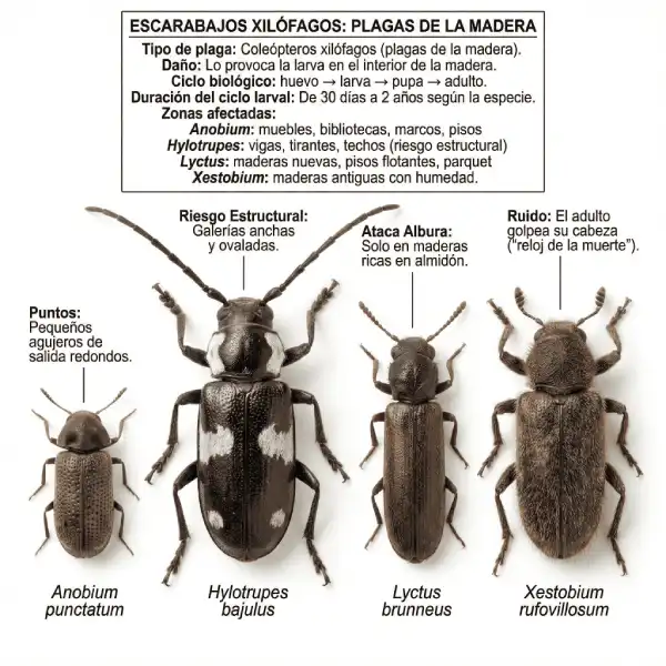 Gorgojos en alimentos