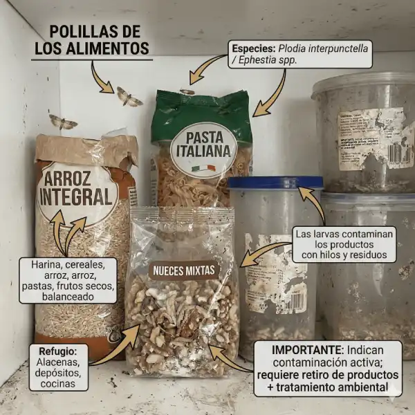 Polillas de alimentos